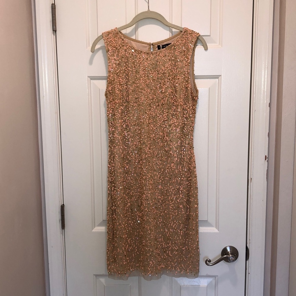 Aidan Mattox Sequin Cocktail Dress